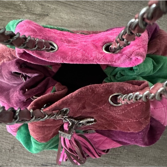 RARE 🔥 Chanel Paris-Seoul Patchwork Drawstring Bag Comes with COA - Picture 7 of 7